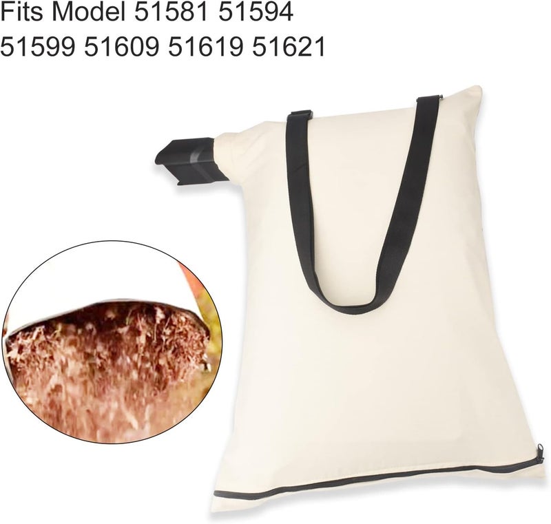 Haiouus 127-7040 Leaf Blower Vac Bag Compatible with Toro Leaf Blower 137-2336 108-8994, 127-7040 Blower Debris Vacuum Bag Fits Model 51436 51563 51581 51594 51599 51609 51619 51621 - Image 3